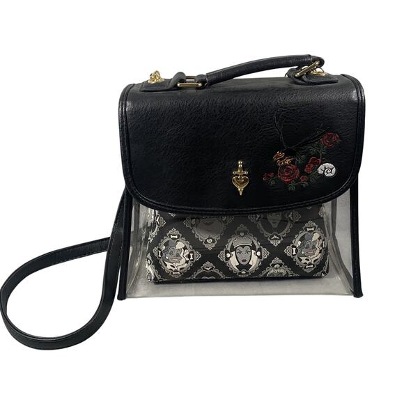 Loungefly Handbags - Loungefly Disney Villains Evil Queens Crossbody Purse Bag Wallet Clear PVC